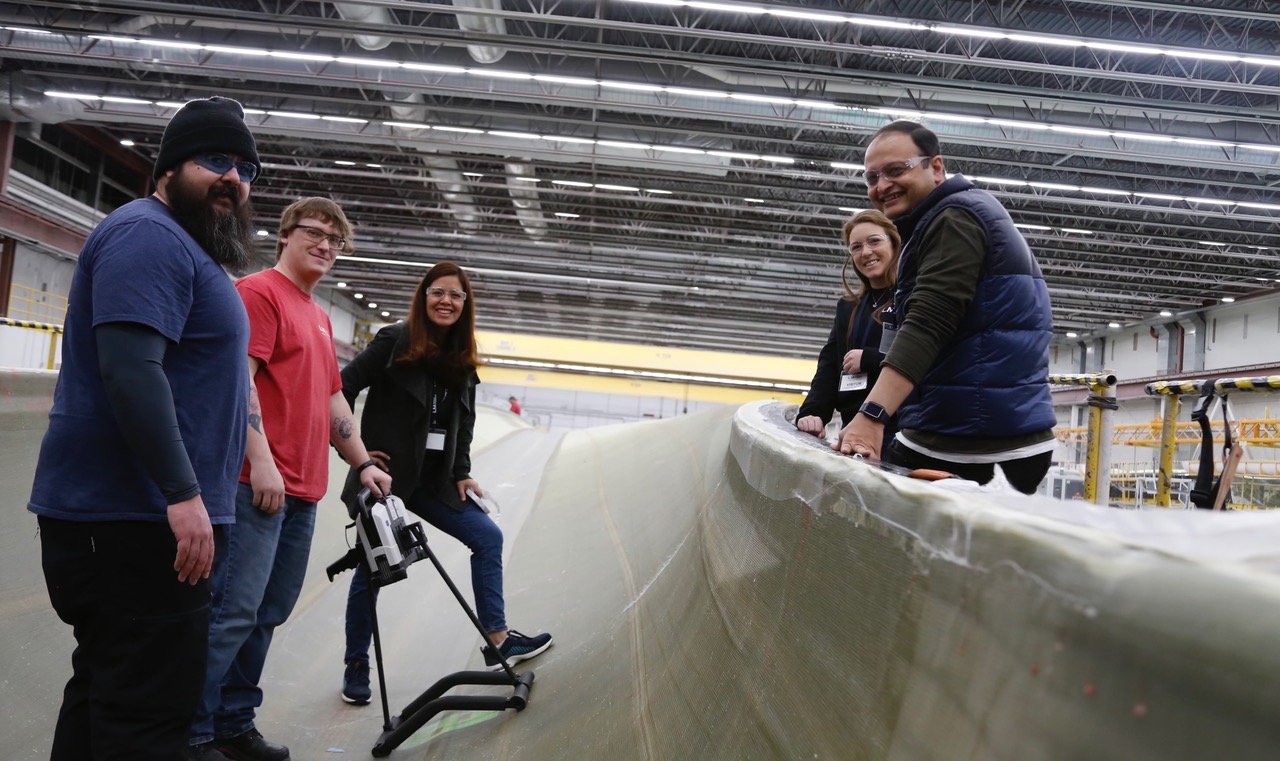 Barner with colleagues at the recent Kaizen